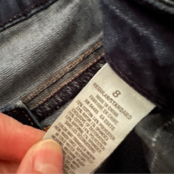 AE Skinny Stretch Dark Wash Jeans - Picture 2 of 8